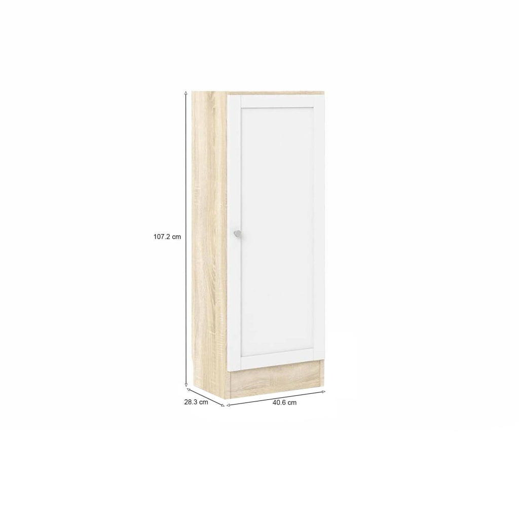 Biblioteca Amedee, Libreria Cassetti, 41x28x107h cm Marrone Quercia