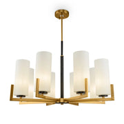 Lampadario Fortano ottone con tubi vetro 8xE27 Maytoni