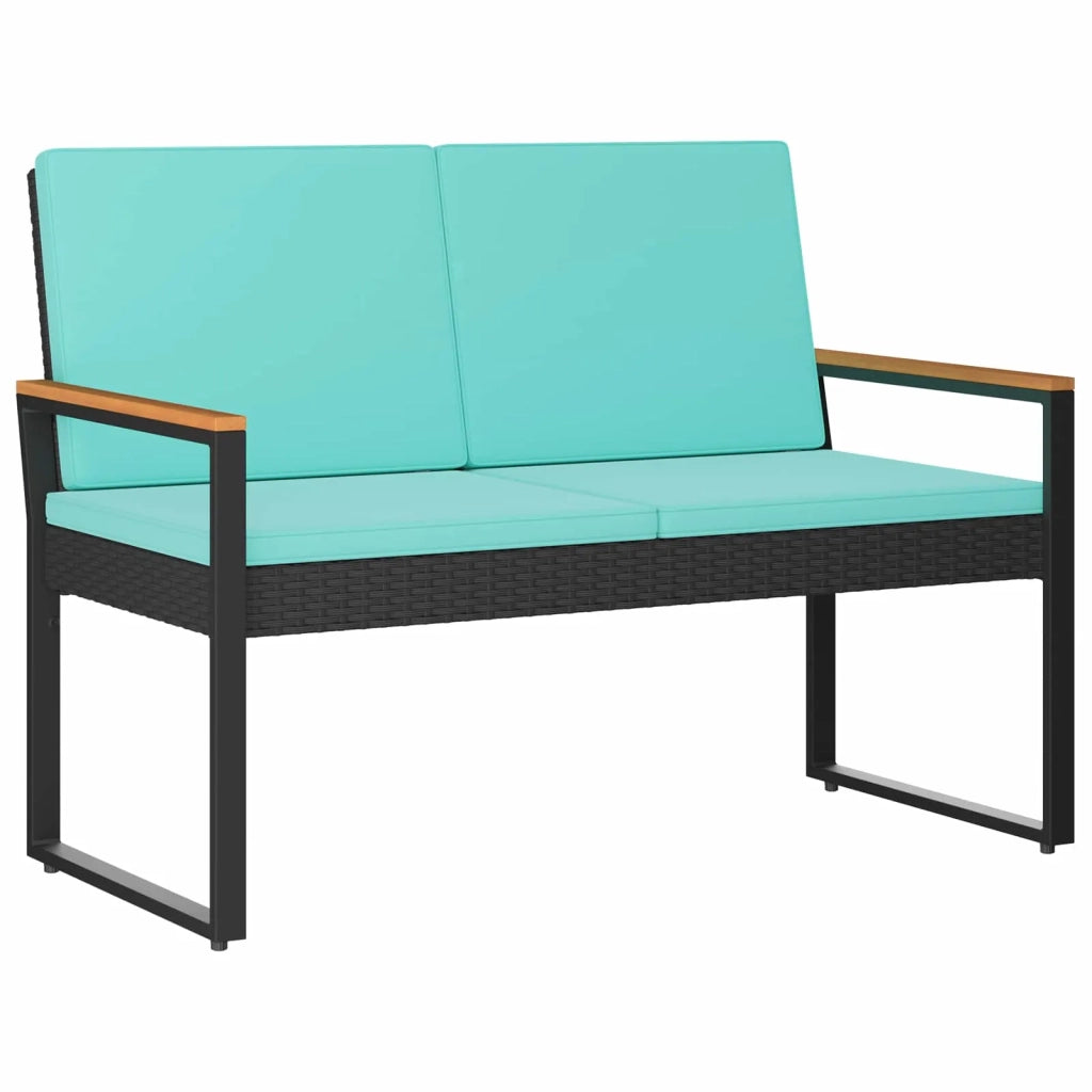 Panchina da esterno 2 -Seater 107 x 61 x 80 cm polyrattan 42025341