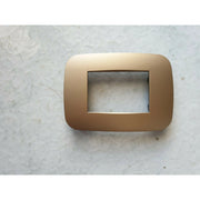 Trade Shop - Placca Placchetta Placchette Compatibili Per Serie Axolute Bticino Colorate Fori - Oro Satinato -3 Fori     -