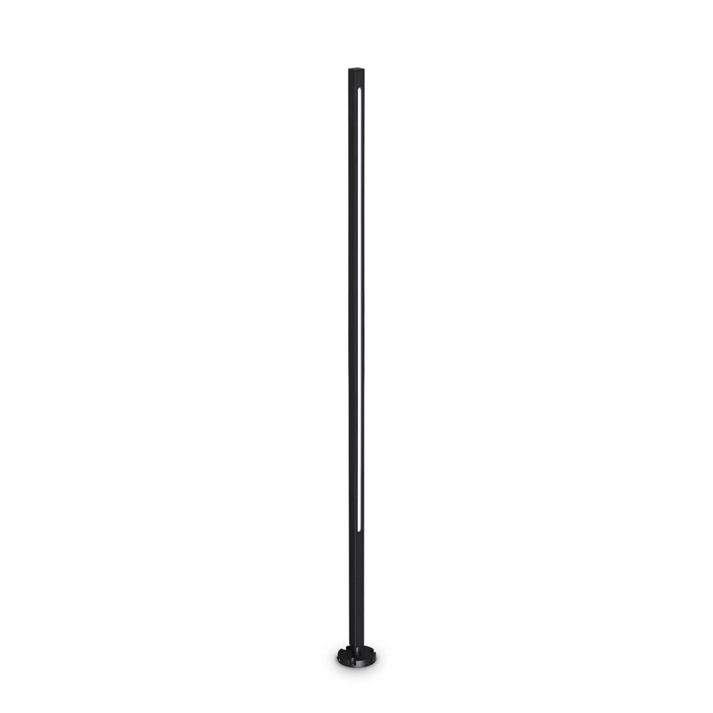 Paletto da esterno Moderno Jedi Metallo Nero Led 25W 3000K Luce Calda