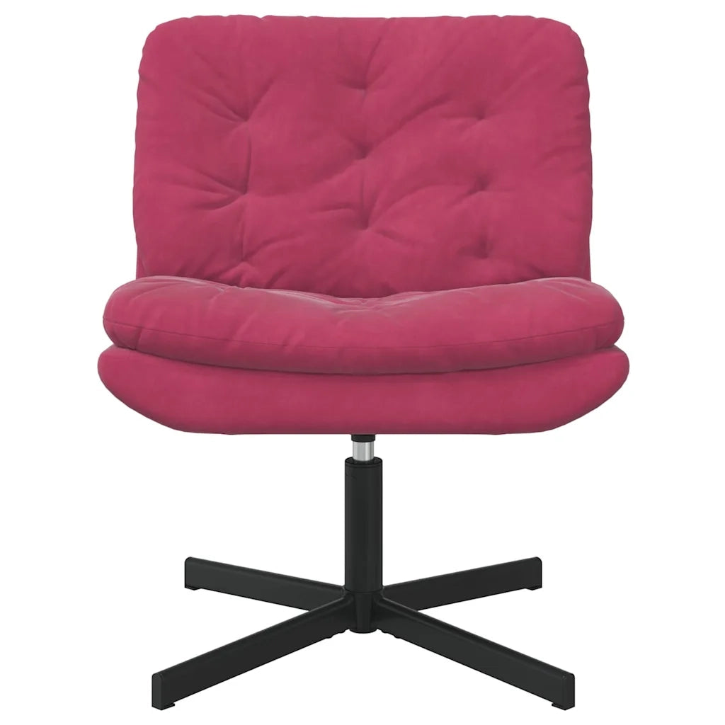 vidaXL Poltrona Relax con Base Girevole Rosso vino 63 x 75 x 76 cm