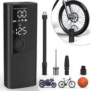 Trade Shop - Mini Compressore Portatile Pompa Elettrica Aria Display Lcd Moto Auto Bici Palla -