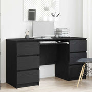 Scrivania Rovere Nero 140 x 50 x 76 cm Legno multistrato 3329284