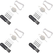 Penna stilografica sostitutiva con 20 iniezioni di sostituzione - 4 clip per pennarelli - 4 penna di sostituzione - 4 setole di pulizia - materiale ABS duraturo