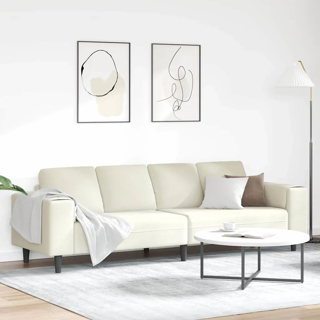 Set di divani Crema Velluto
