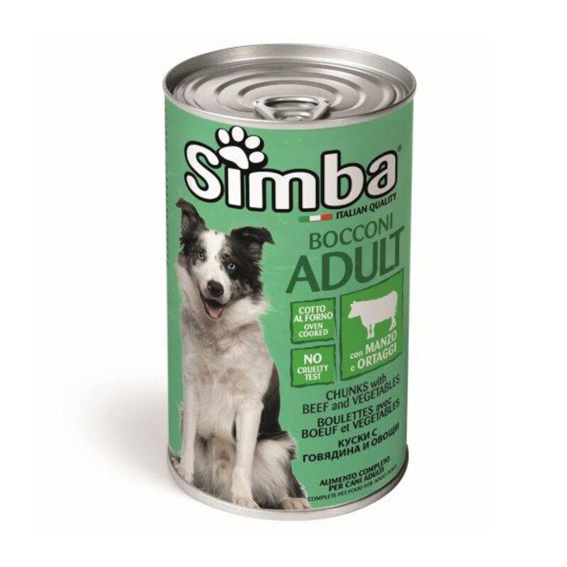 CIBO CANE MONGE SIMBA 1230 G BOCCONC MAN VERD- 1,0 pz