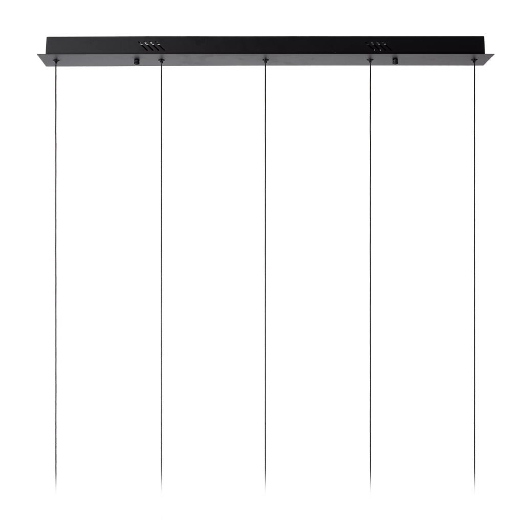 Lampada a sospensione nera sfere vetro bolle Sentubal LED Lucide