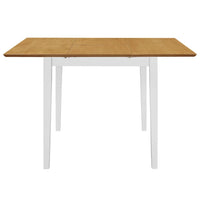 Tavolo da Pranzo Estensibile Bianco (80-120)x80x74 cm in MDF cod mxl 20095