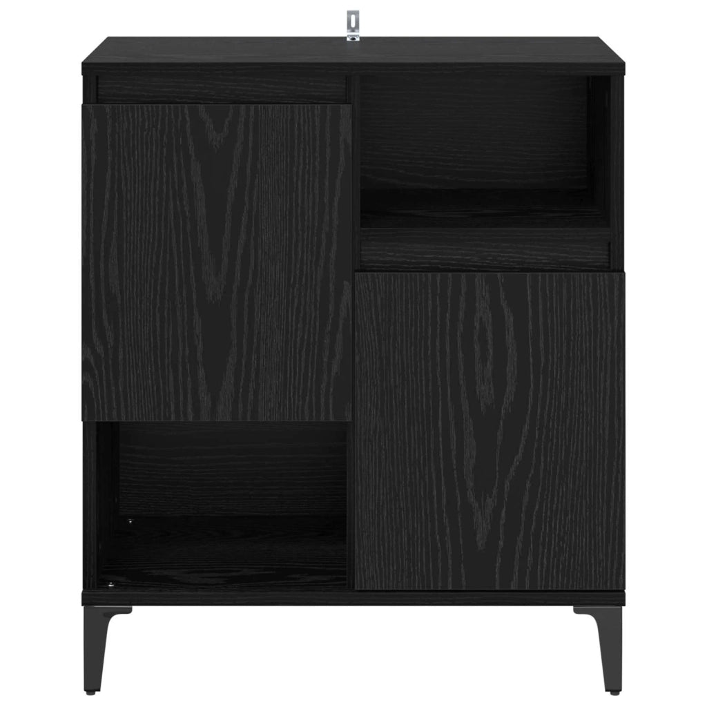 Credenza Rovere Nero 60 x 35 x 70 cm Legno multistrato 881262