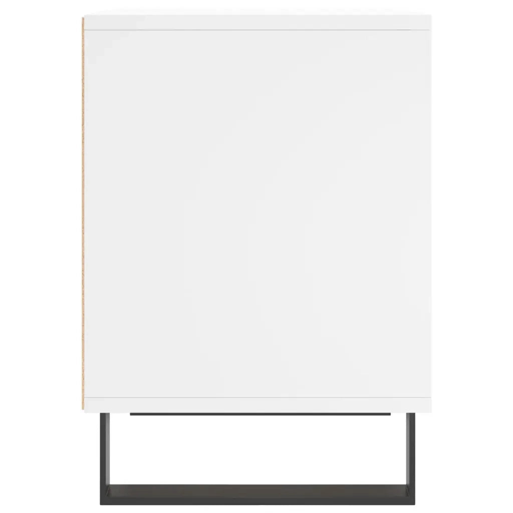 Comodino | Armadio da Notte | Mobiletto da notte Bianco 40x35x50 cm in Legno Multistrato