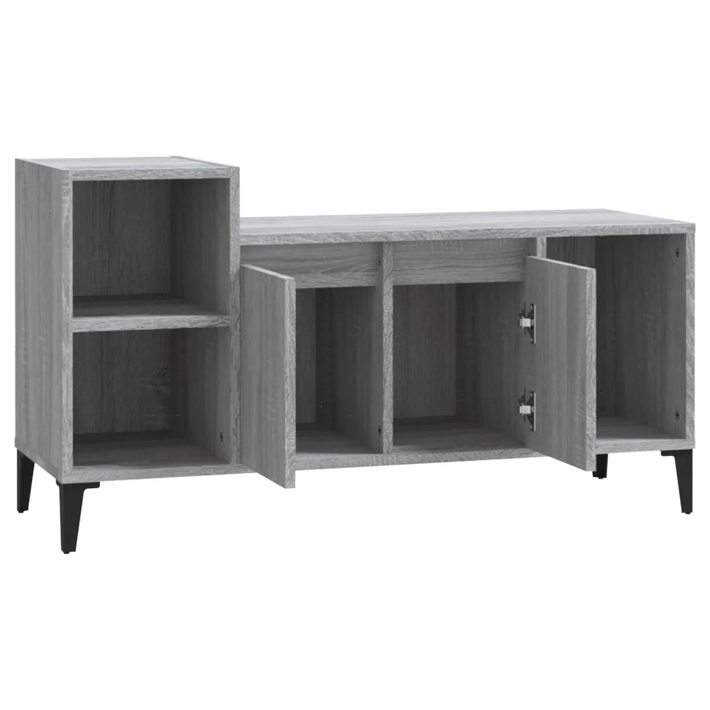 Mobile TV-Credenza TV-Console TV Grigio Sonoma 100x35x55 cm in Legno Multistrato 232779