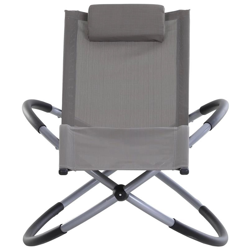 SEDIA A DONDOLO IN TEXILENE ZERO-GRAVITY 154 X 80 X 84 CM GRIGIO