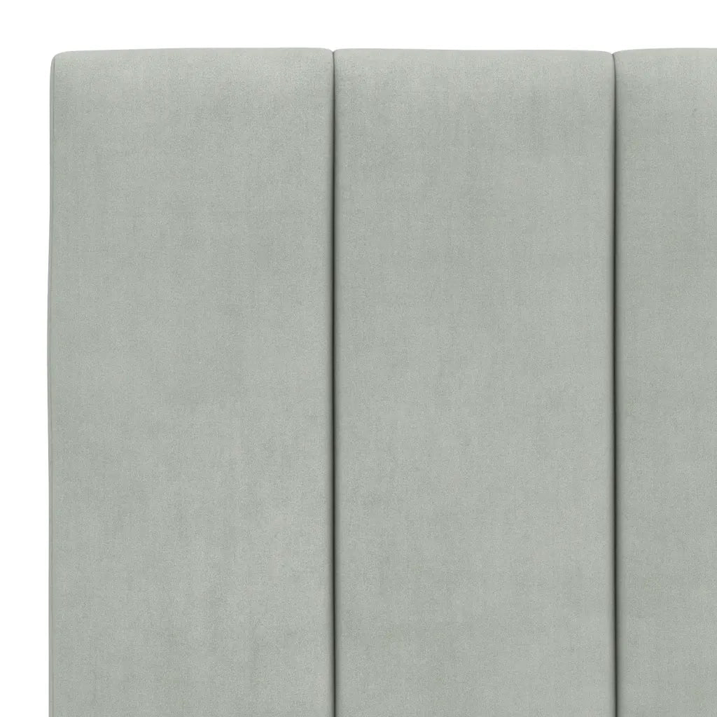 Cuscino Testiera Hanko Grigio Chiaro 90 cm in Velluto 374649