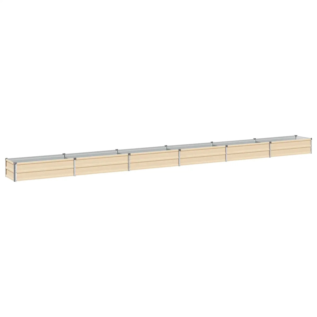Letto rialzato da giardino Avorio 480 x 40 x 24 cm 8006370