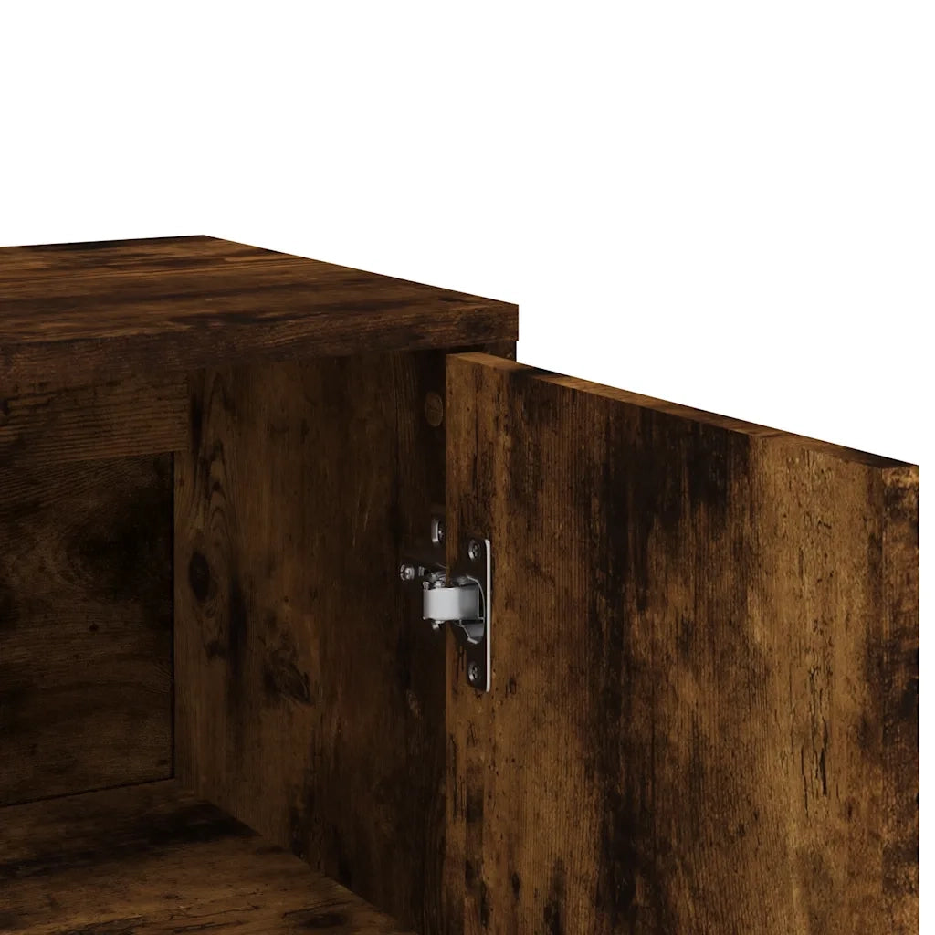 Credenza Rovere Fumo 60x31x84 cm in Legno Multistrato 840489
