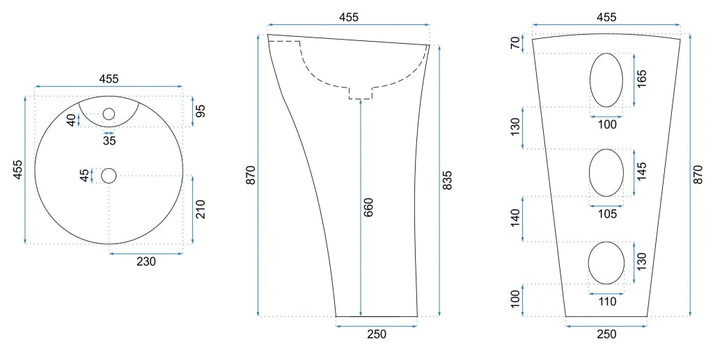Lavabo Monolitico Rea Agnes