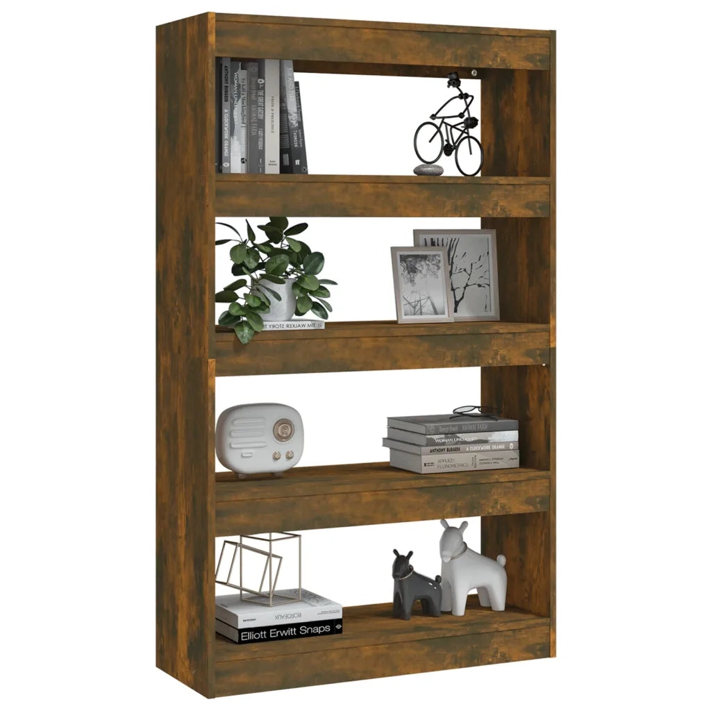 Libreria/Divisorio Rovere Fumo 80x30x135 cm in Truciolato 813620