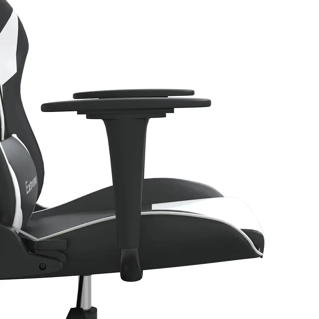 vidaXL Sedia da Gaming Nero e Bianco in Similpelle