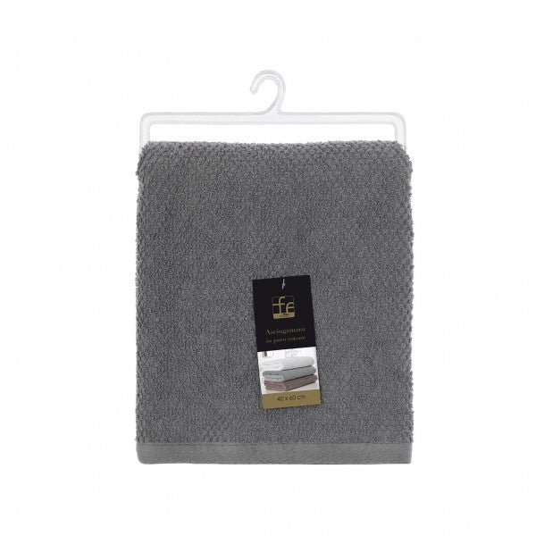 ASCIUGAMANO BIDET 40X60CM GRIGIO IN COTONE
