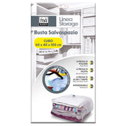 BUSTA SALVASPAZIO CUBO 60X40X100 CM A PROVA DI POLVERE MUFFA E ACARI