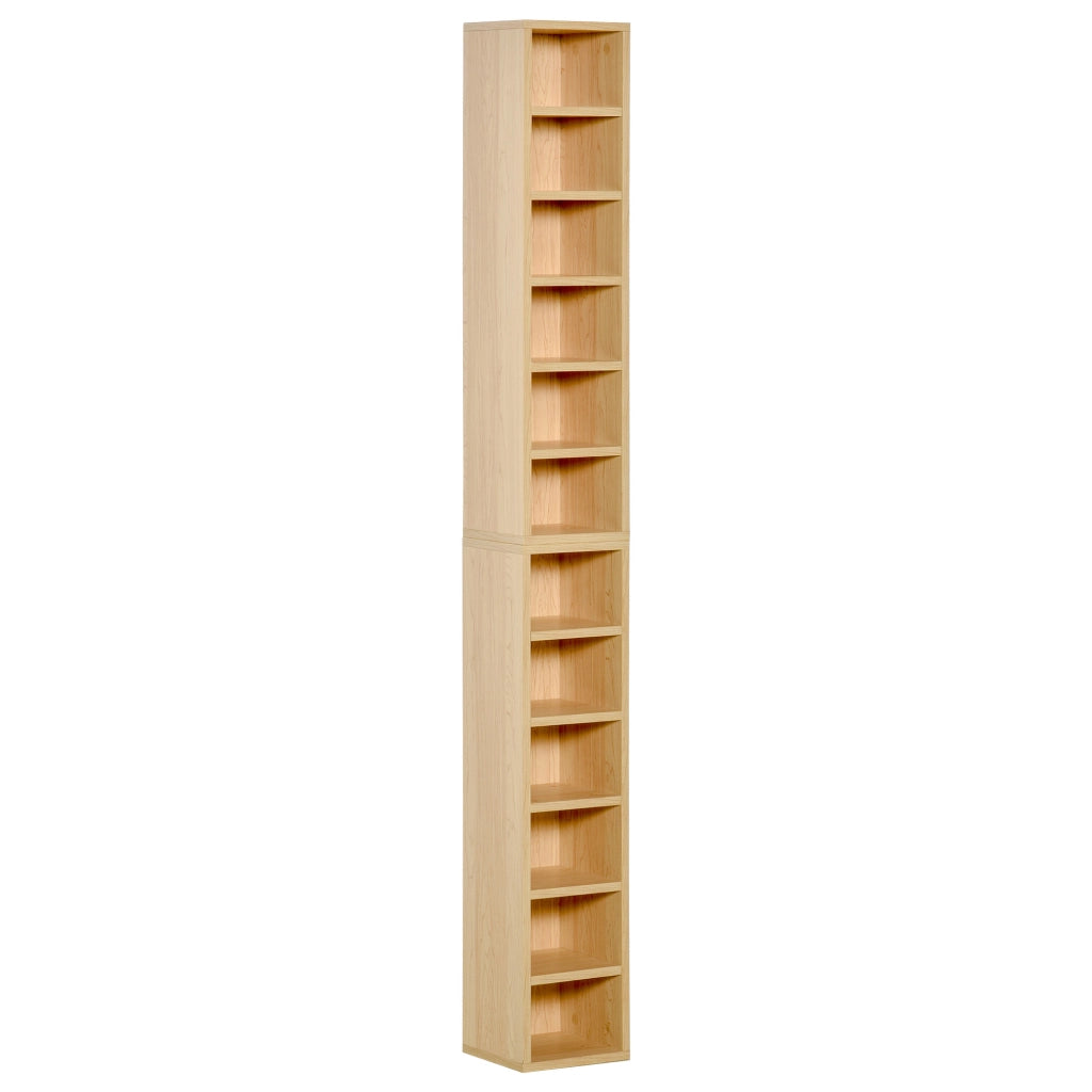 Colonna Porta CD DVD ¨C Minimal ¨C 21x19x88 cm, Colore Rovere