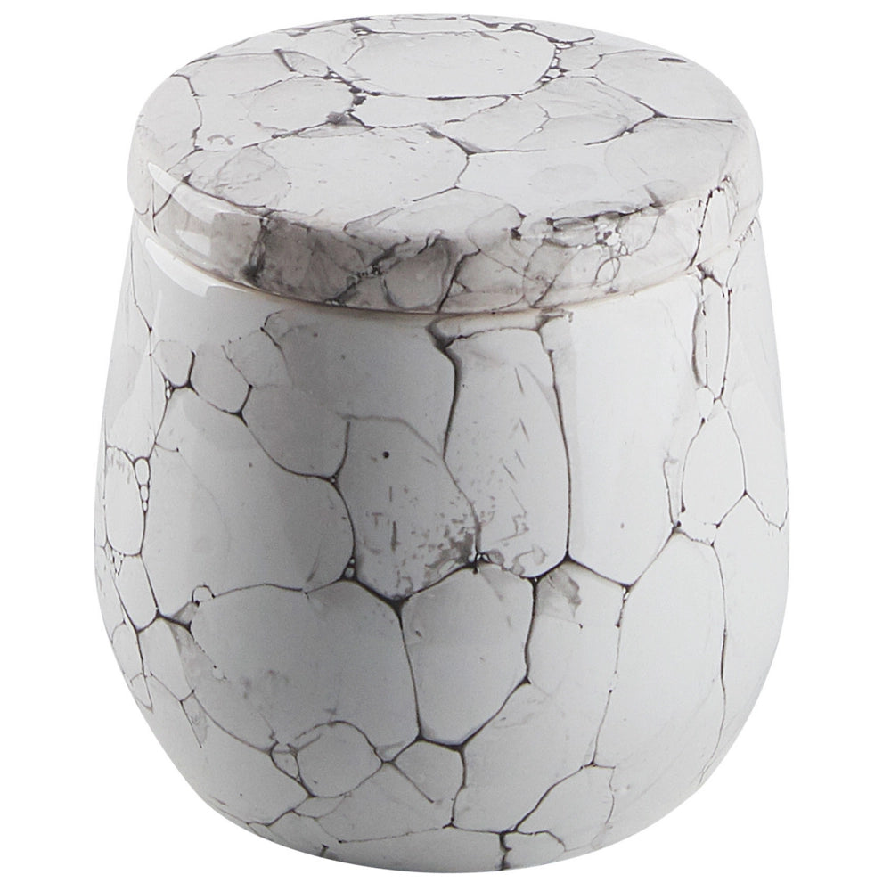 Set di 6 Accessori Bagno in Ceramica bianca dispenser sapone porta sapone bicchiere portaspazzolini contenitore scopino bagno