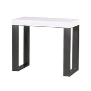 Consolle allungabile 90x40/300 cm Tekno Bianco Frassino telaio Antracite