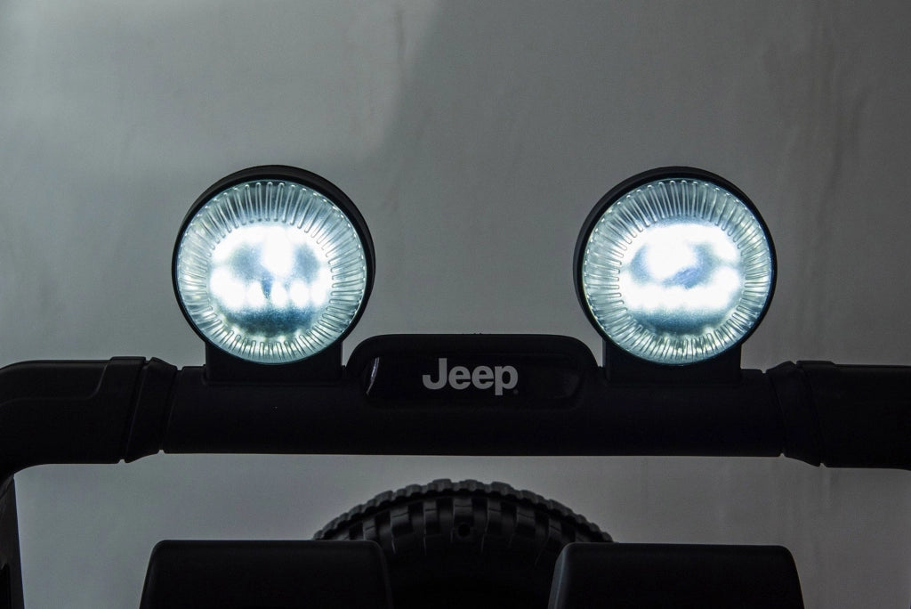 Macchina Elettrica per Bambini 12V 2 Posti con Licenza Jeep Wrangler Rubicon Nera