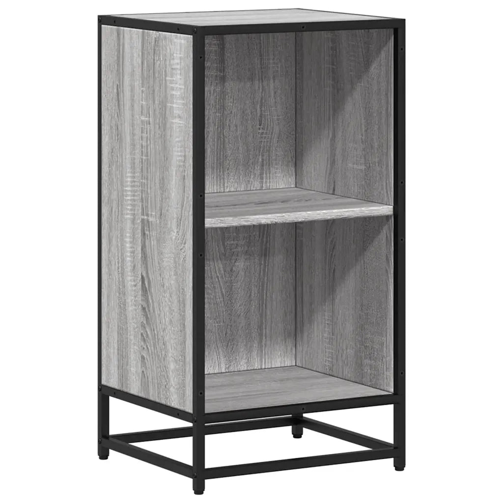 Libreria-Scaffale per Libri-Mobile di Stoccaggio Grigio Sonoma 40x35x76 cm in Legno Multistrato