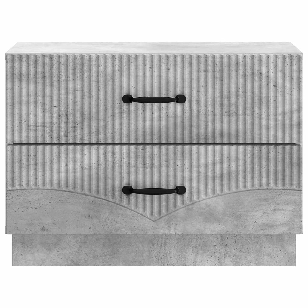 Armadio da Notte Grigio Cemento 62 x 34,5 x 44,5 cm 895238