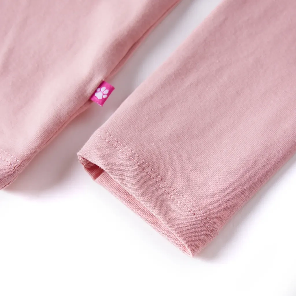 Maglietta per Bambine a Maniche Lunghe Rosa Chiaro 92 14054
