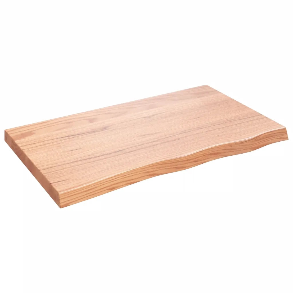 Ripiano Muro | Scaffale a Parete | Mensole Parete Marrone 100x60x(2-6) cm Massello Rovere Trattato