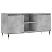 Mobile TV | Armadietto TV | Mobile Porta TV Grigio Cemento 104x35x50cm in Legno Multistrato