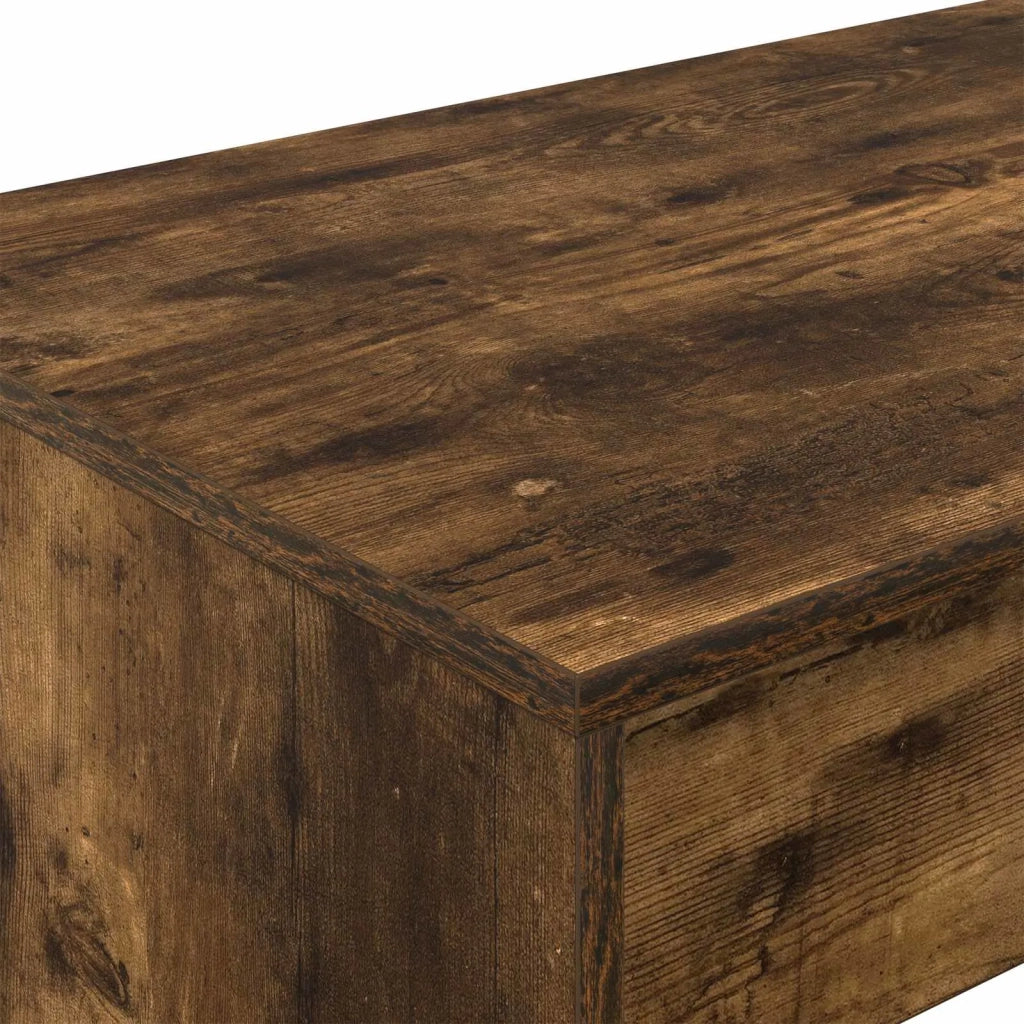 Scrivania | Tavolo da Ufficio Letto Rovere Fumo Legno ingegnerizzato