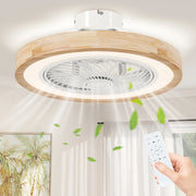 Ventilatore da Soffitto con Luce e Telecomando ¨C Zephmum ¨C Marrone Chiaro