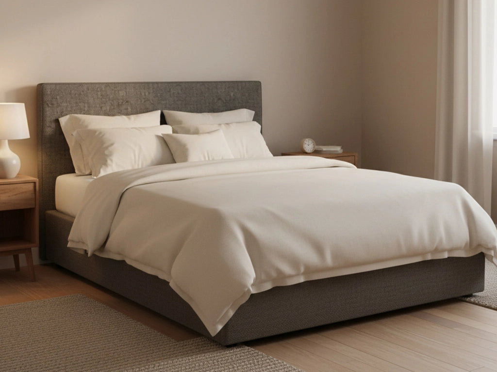 Carlisle, Letto Piazza e Mezza Sfoderabile Made in Italy, Grigio Tortora
