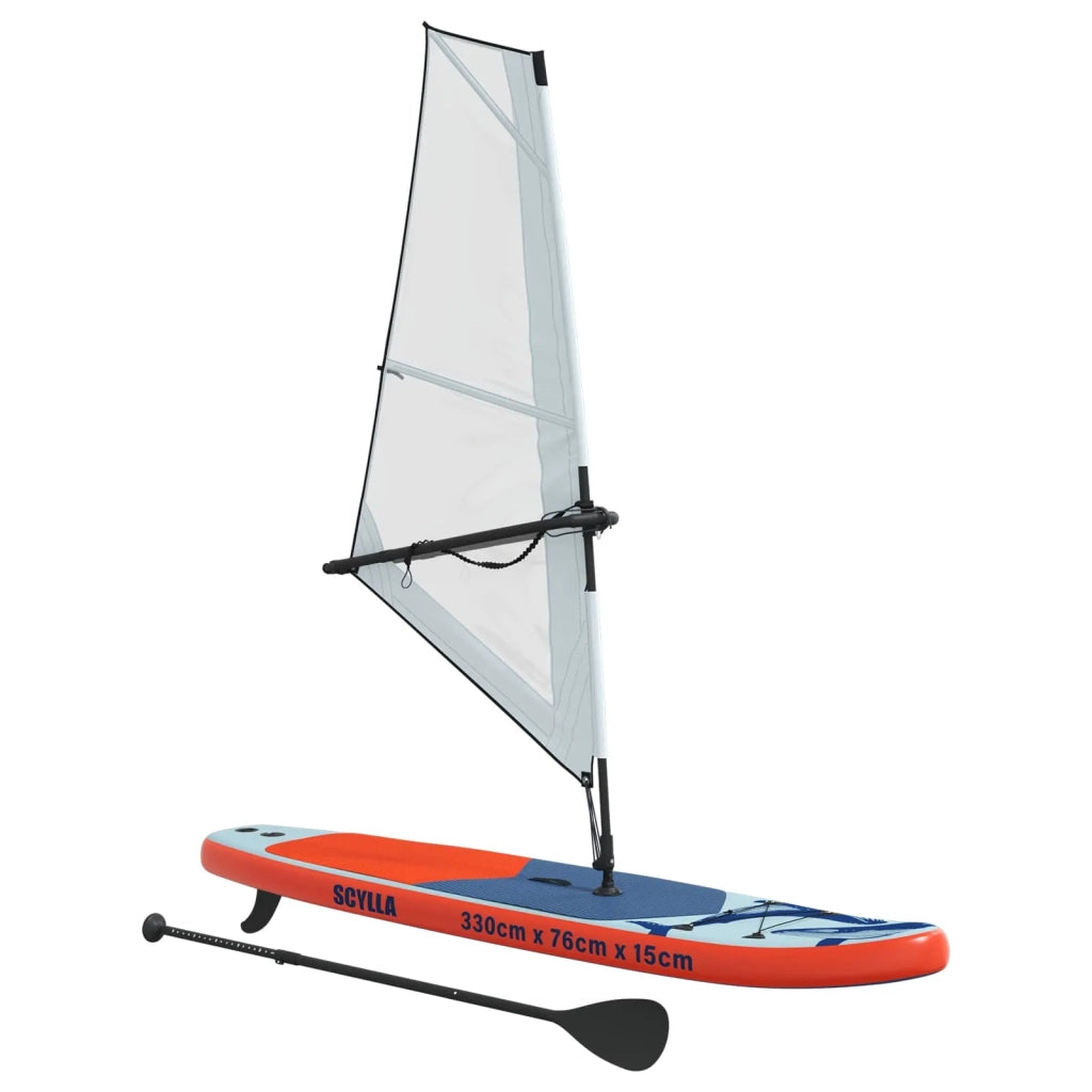 SUP gonfiabile con vela SCYLLA 330 x 76 x 15 cm Blu per 42039137