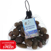 Trade Shop - 3pz Pietre Decorative Acquario Glitter Rossi Decorazione Sassi Piante Vasi 300gr -