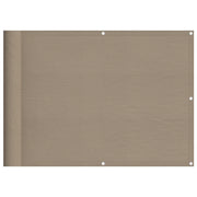 Schermo da balcone | Paravento da Balcone Tortora 75x700 cm 100% Poliestere Oxford