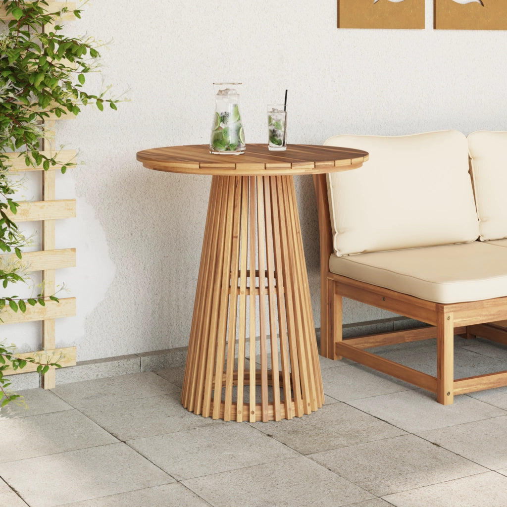 Tavolo da Pranzo da Giardino Ã˜70x75 cm in Legno Massello di Teak