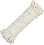 Corda Macramé 6 mm - Filato Naturale di Cotone - Corda Spessa per Artigianato - Supporto per Parete/Supporto per Piante - Sostenibile/Sicuro - 20 m