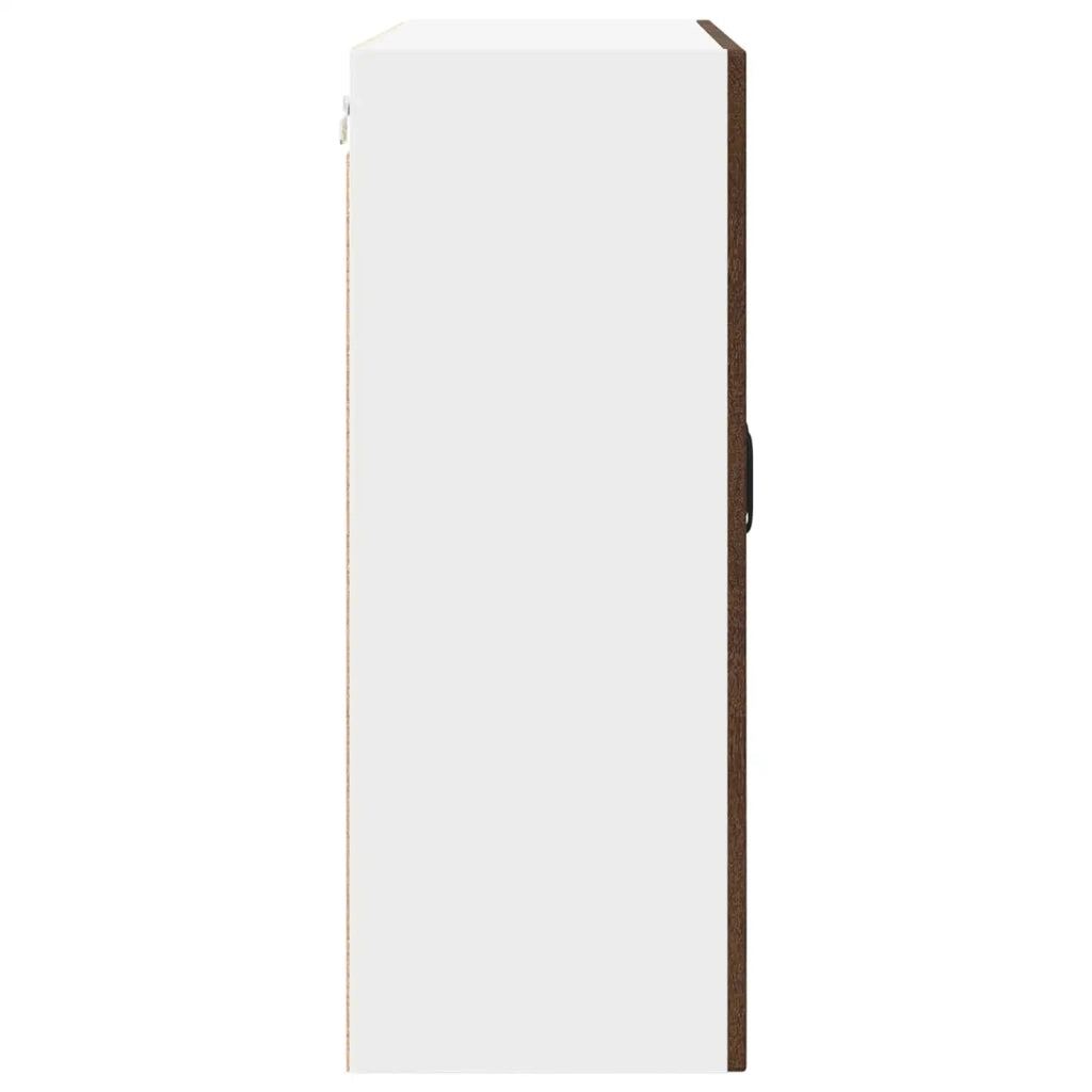 Mobile in vetro da parete PORTO Rovere Marrone 80 x 31 x 80 cm 885422