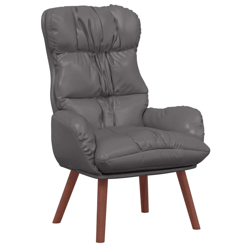 poltrona Grigio 69 x 74 x 93 cm Pelle Artificiale 42001874