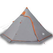 Tenda da campeggio | Tenda da campo Tipi per 5 Persone Grigia Impermeabile