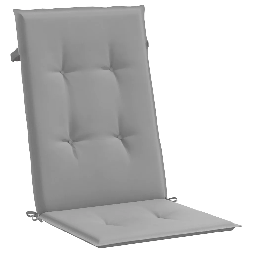 Cuscini per Sedie 6 pz Grigi 120x50x3 cm in Tessuto 314105