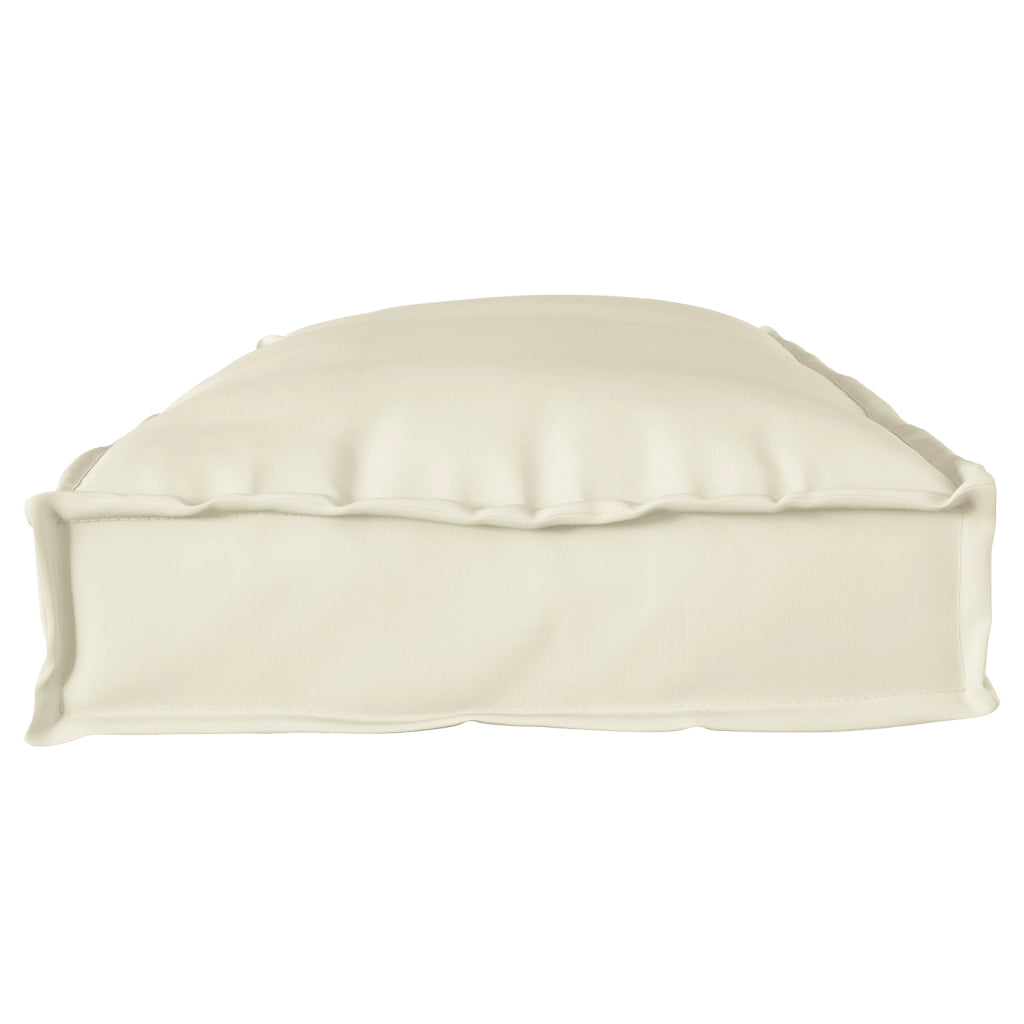 Cuscino per pallet per panchina panna 100x40x8 cm cotone Oxford