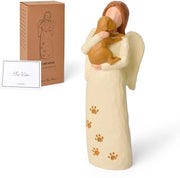 Memoriale per animali domestici - Figurina decorata a mano - Simbolo di lutto - Regalo di conforto - Figura angelicale - Oggetto d'arte in resina - Ricordo per animali domestici