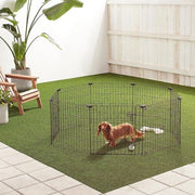 Cassa Metallica Ripiegabile con Porta per Animali, Cani, Recinzioni di Allenamento, Nero, 152,4 x 152,4 x 60,9 cm
