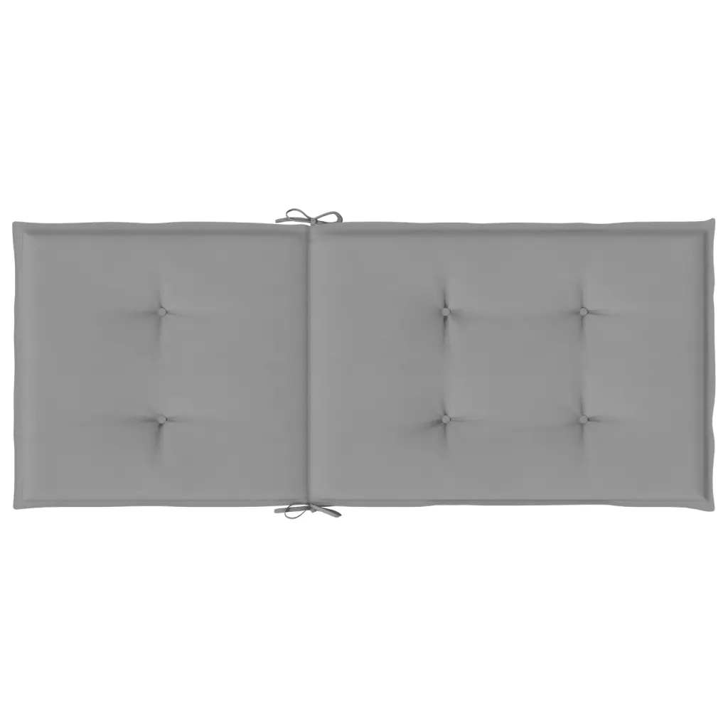 Cuscini per Sedie 6 pz Grigi 120x50x3 cm in Tessuto 314105